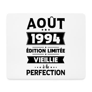 Anniversaire 30 ans - Août 1994 Perfection - Tapis de souris (format paysage) - blanc - Devant