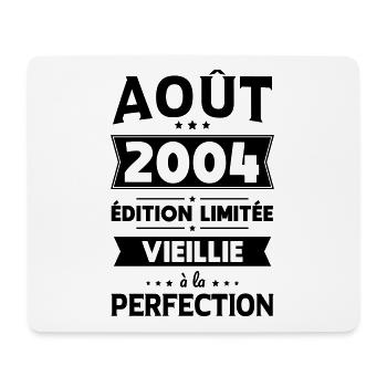 20th Anniversary - August 2004 Perfection - Mouse Pad (horizontal) - white - Front