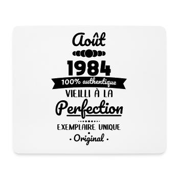 40-jähriges Jubiläum - August 1984 Original - Mousepad (Querformat) - Weiß - Vorne
