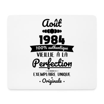 40-jähriges Jubiläum - August 1984 Original - Mousepad (Querformat) - Weiß - Vorne