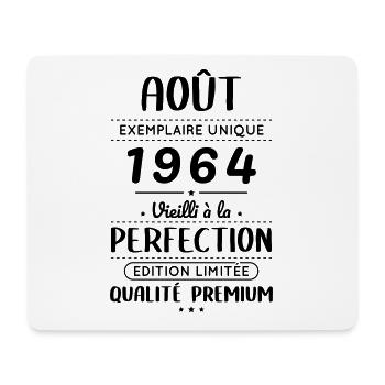 60th Anniversary - August 1964 Perfection - Mouse Pad (horizontal) - white - Front