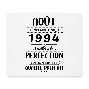 30-jähriges Jubiläum - August 1994 Perfektion - Mousepad (Querformat) - Weiß - Vorne