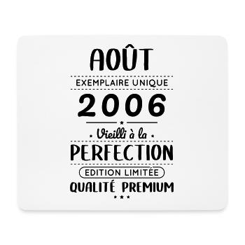 18th Anniversary - August 2006 Perfection - Mouse Pad (horizontal) - white - Front