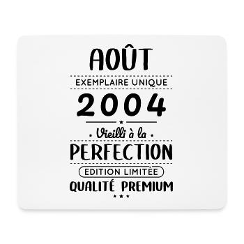 20th Anniversary - August 2004 Perfection - Mouse Pad (horizontal) - white - Front