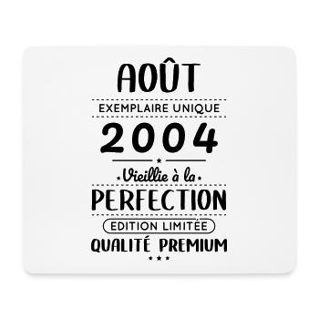 20th Anniversary - August 2004 Perfection - Mouse Pad (horizontal) - white - Front