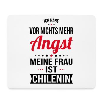 My Wife Is Chilean - Gift Idea Humor - Mouse Pad (horizontal) - white - Front