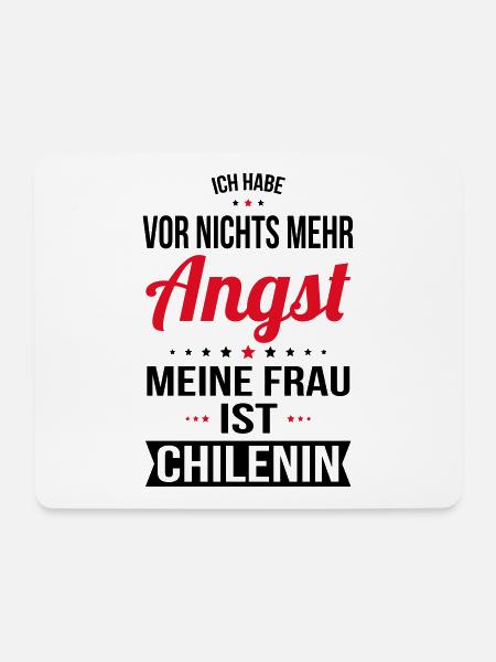 Meine Frau ist Chilenin - Geschenkidee Humor - Mousepad (Querformat) - Weiß