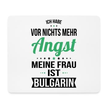 Meine Frau ist Bulgarin - Geschenkidee Humor - Mousepad (Querformat) - Weiß - Vorne