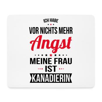 My Wife Is Canadian - Gift Idea Humor - Mouse Pad (horizontal) - white - Front