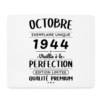 80th Birthday - October 1944 Perfection - Mouse Pad (horizontal) - white - Front