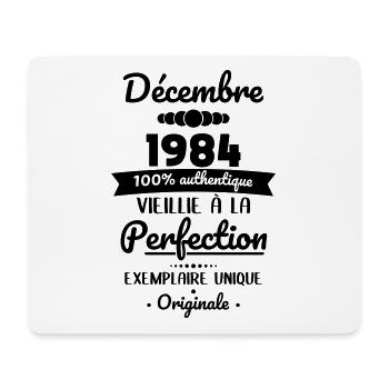 40 Jahre Jubiläum - Dezember 1984 Original - Mousepad (Querformat) - Weiß - Vorne