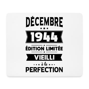 80th Anniversary - December 1944 Perfection - Mouse Pad (horizontal) - white - Front