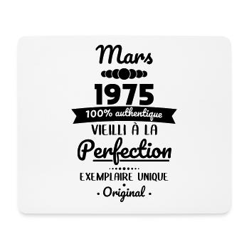 50. Jahrestag - März 1975 Original - Mousepad (Querformat) - Weiß - Vorne