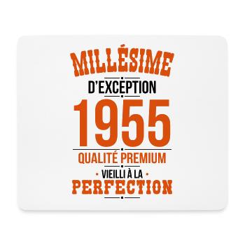 70th anniversary - Exceptional vintage 1955 - Mouse Pad (horizontal) - white - Front