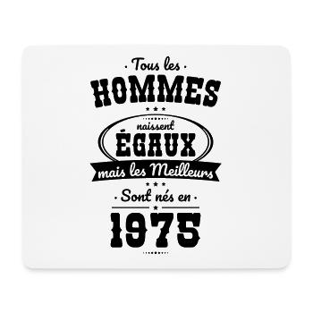 50-jähriges Jubiläum - Best Born in 1975 - Mousepad (Querformat) - Weiß - Vorne