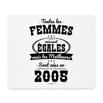 Anniversaire 20 ans - Meilleures sont nées en 2005 - Tapis de souris (format paysage) - blanc - Devant