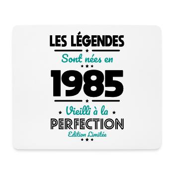 40 Years Anniversary - Legends Were Born in 1985 - Mouse Pad (horizontal) - white - Front