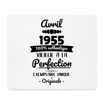 70 Year Anniversary - April 1955 Original - Mouse Pad (horizontal) - white - Front