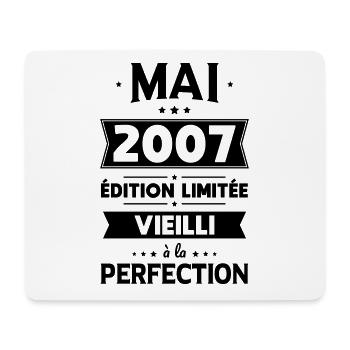 18th Birthday - May 2007 Perfection - Mouse Pad (horizontal) - white - Front