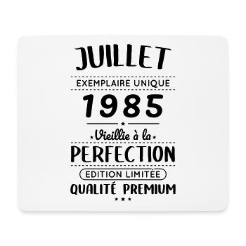 Anniversaire 40 ans - Juillet 1985 Perfection - Tapis de souris (format paysage) - blanc - Devant