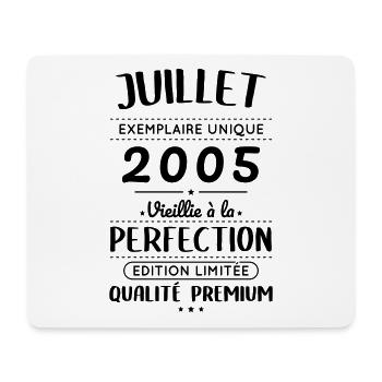 20th Anniversary - July 2005 Perfection - Mouse Pad (horizontal) - white - Front