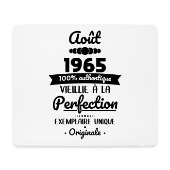 Anniversaire 60 ans - Août 1965 Originale - Tapis de souris (format paysage) - blanc - Devant