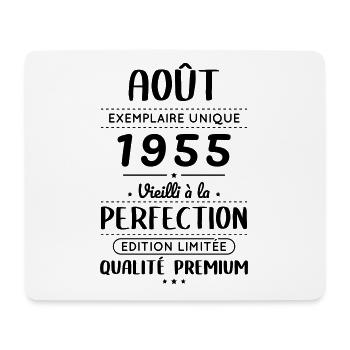 Anniversaire 70 ans - Août 1955 Perfection - Tapis de souris (format paysage) - blanc - Devant