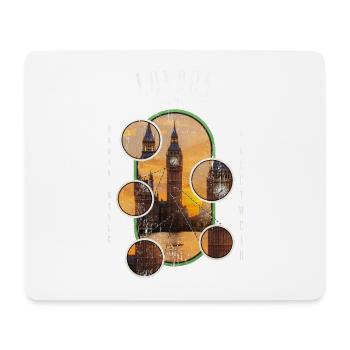 London England UK City Skyline Streetwear - Mouse Pad (horizontal) - white - Front