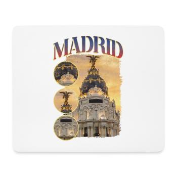 Madrid Espagne Ville Skyline Accueil Amour Vacances - Tapis de souris (format paysage) - blanc - Devant