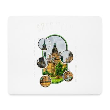 Sheffield England UK City Skyline Home Love - Mouse Pad (horizontal) - white - Front