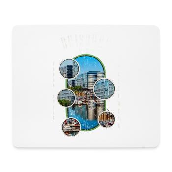 Duisburg Deutschland Stadt Skyline Heimat Liebe - Mousepad (Querformat) - Weiß - Vorne