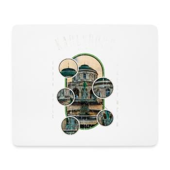Karlsruhe Deutschland Stadt Skyline Heimat Liebe - Mousepad (Querformat) - Weiß - Vorne