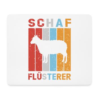 Schaf Flüsterer Schafe Schafbock Lamm Schäfer - Mousepad (Querformat) - Weiß - Vorne