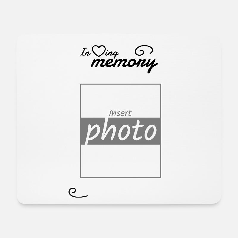 In Erinnerung an - eigenes Bild einfügen - Mousepad (Querformat) - Weiß