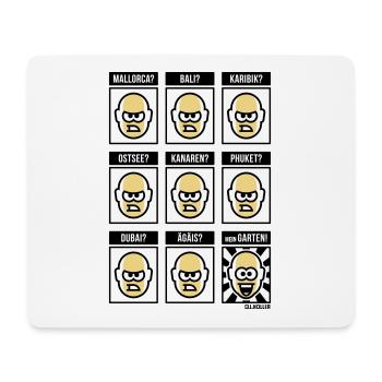 Nichts Geht Über Meinen Garten! (Urlaub / POS 3C) - Mousepad (Querformat) - Weiß - Vorne