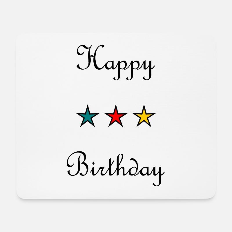 JAHRESTAG. ALLES GUTE ZUM GEBURTSTAG!. ALLES GUTE ZUM GEBURTSTAG!. - Mousepad (Querformat) - Weiß