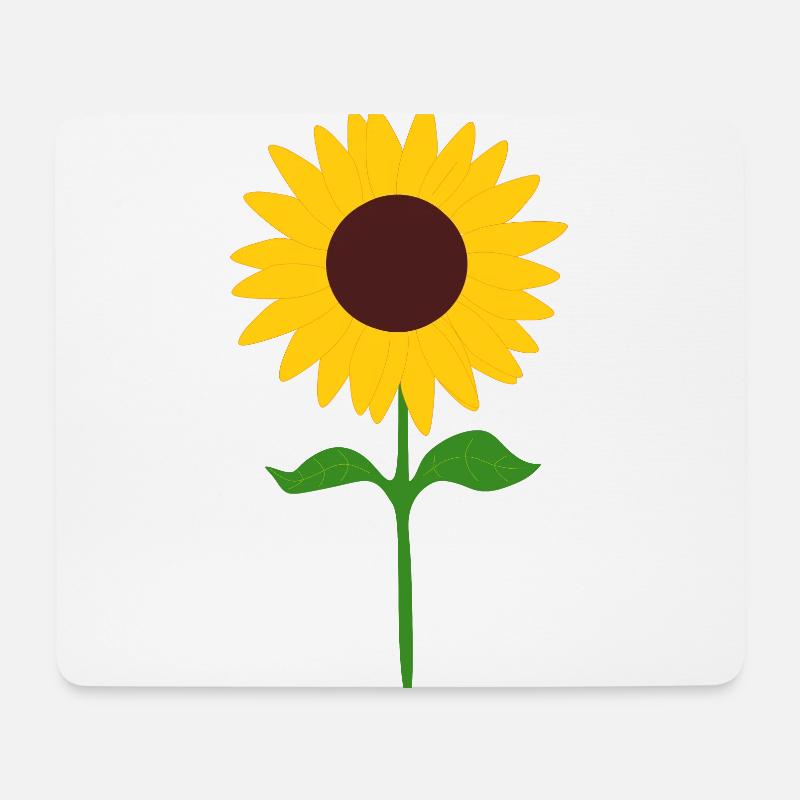 Blume gelb gelbe Blume Blumen Sonnenblume Blüte - Mousepad (Querformat) - Weiß