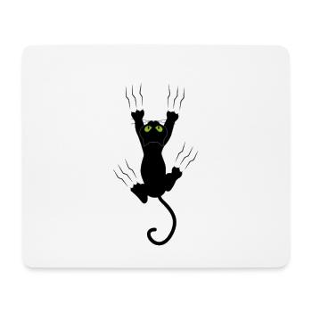 Schwarze Katze Krallen - Mousepad (Querformat) - Weiß - Vorne