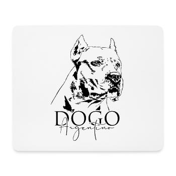 DOGO ARGENTINO portrait de chien chien Wilsigns - Tapis de souris (format paysage) - blanc - Devant