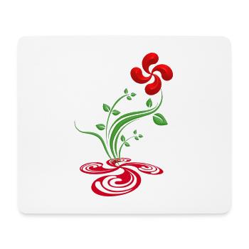 Flower of the Basque Country - Mouse Pad (horizontal) - white - Front