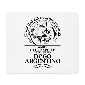 DOGO ARGENTINO Schutzengel Hunde Spruch Wilsigns - Mousepad (Querformat) - Weiß - Vorne