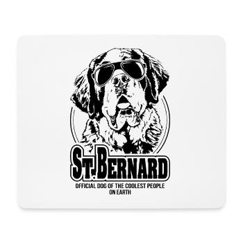 ST BERNARD coolest people dogs saying - Mouse Pad (horizontal) - white - Front