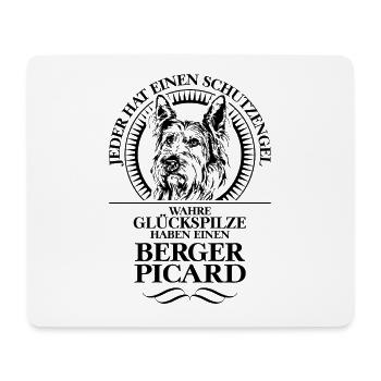 BERGER PICARD Schutzengel Hundespruch Wilsigns - Mousepad (Querformat) - Weiß - Vorne