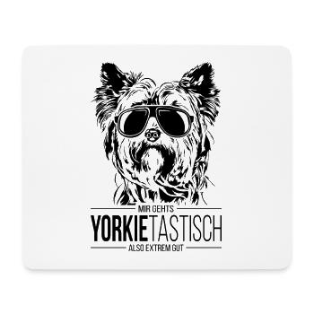YORKIETASTISCH Yorkshire Terrier Hundespruch Hunde - Mousepad (Querformat) - Weiß - Vorne