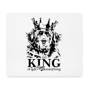 Landseer Roi de tout Chiens Disant - Tapis de souris (format paysage) - blanc - Devant