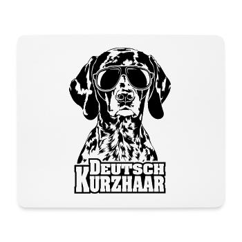 Allemand Shorthair Cool Dog Dogs Wilsigns - Tapis de souris (format paysage) - blanc - Devant