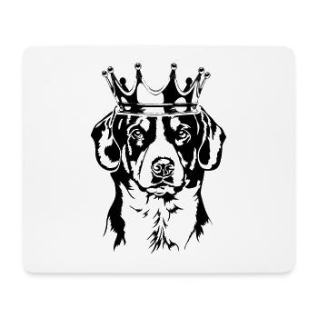 Entlebucher Sennenhund Krone Hunde Hund Wilsigns - Mousepad (Querformat) - Weiß - Vorne