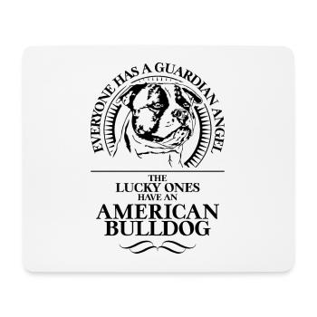 American Bulldog Guardian Angel Hunde Wilsigns - Mousepad (Querformat) - Weiß - Vorne