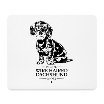 Wire Haired Dachshund Mom Rauhaardackel Wilsigns - Mousepad (Querformat) - Weiß - Vorne