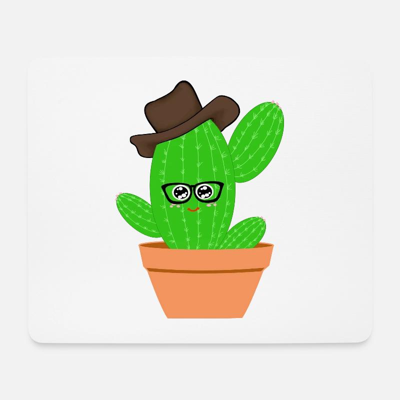 Cactus plant - Mouse Pad (horizontal) - white
